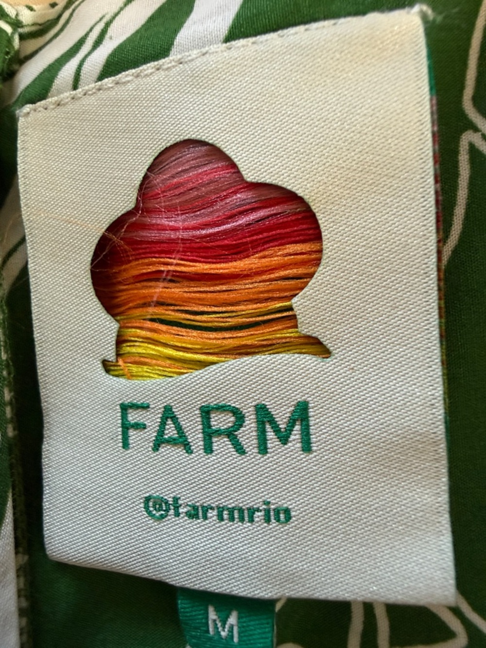 FARM Rio Green and White Botanical Maxi Dress - Picture 7 of 9